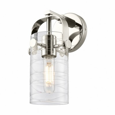 Pilaster II Cylinder - 1 Light Wall Sconce In Contemporary Style-10.5 Inches Tall and 4.5 Inches Wide