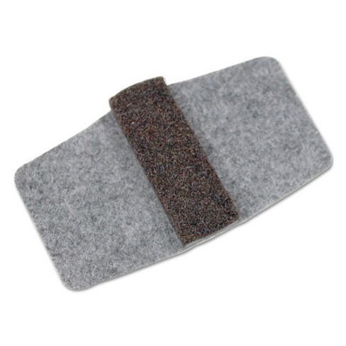 Master Manufacturing Wrap Around Felt Floor Savers 7 1 4 X 1 X 8 Gray Black 16 Pack 458 Target