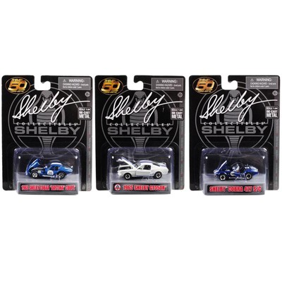 Carroll Shelby 50th Anniversary 3 piece Set 1/64 Diecast Model Cars by Shelby Collectibles