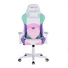 Gaming Chair with Adjustable Arms, Reclining Back, Lumbar Support Kawaii Style for Gaming Setup or Streaming -3irtyhousy - 3 of 4