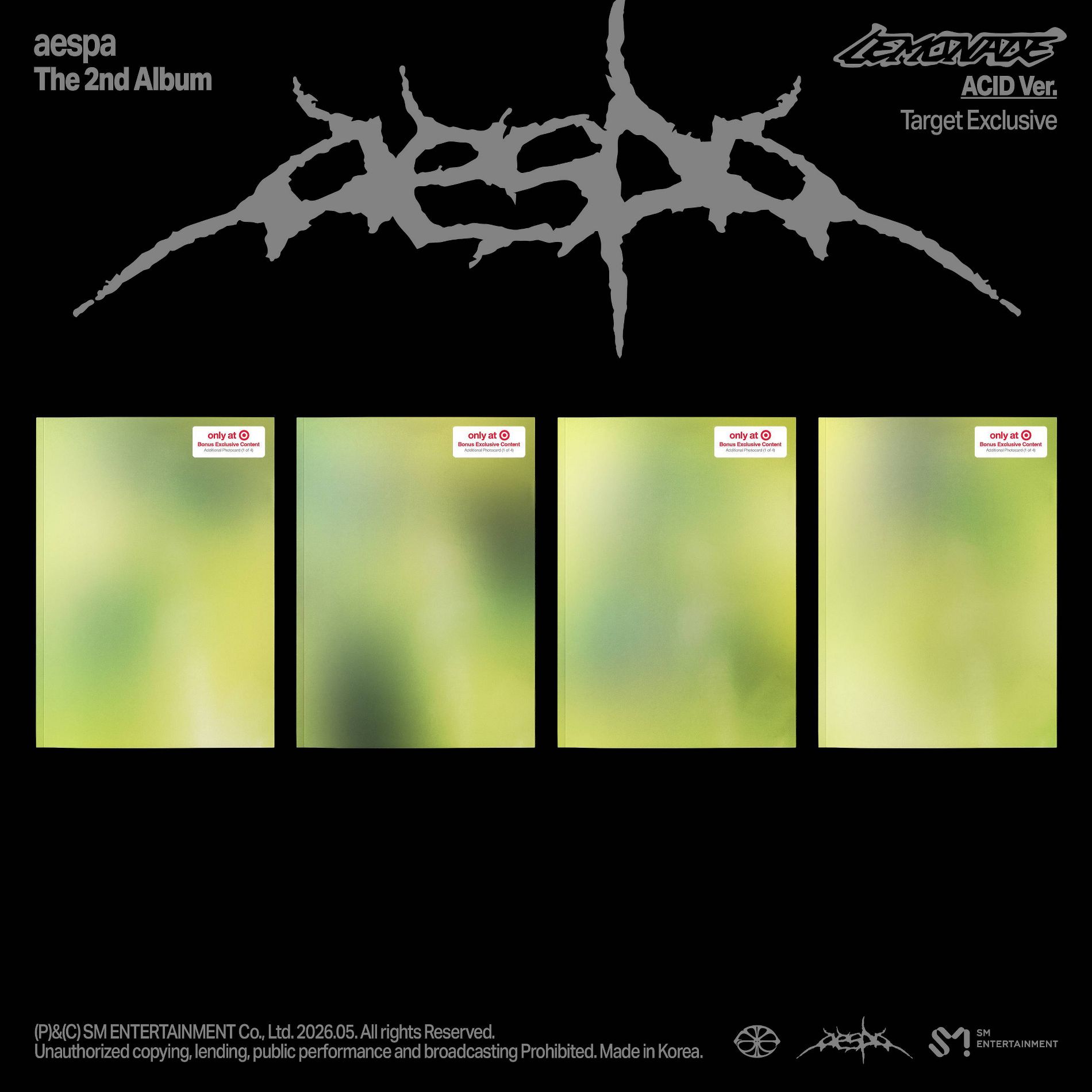 aespa - The 2nd Album ‘LEMONADE’ (ACID Ver.) (Target Exclusive, CD)