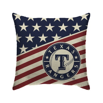 MLB Texas Rangers Americana Decorative Throw Pillow