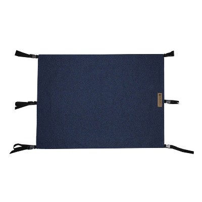 The Stair Barrier Portable Travel Wide Banister to Banister Retractable Fabric Baby and Pet Safety Gate, 42 to 52 Inch, Indigo