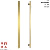 Modern Gold Flat Push Pull Door Handle – Long Stainless Steel Handle for Glass, Shower, Barn, or Wooden Doors – Contemporary Entry Hardware Design - 3 of 4