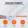 VEVOR Fish Tape, 100 ft, 3/16-inch, Fiberglass Cable Guide with Enhanced Casing and Grip, User-Friendly Wire Routing Instrument, Orange - 4 of 4