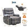 Power Lift Recliner Chair, for Living Room or RV Single Sofa for Adults, 135° Reclining Accent Chairs, 2 Cup Holders and Side Pockets - 2 of 4