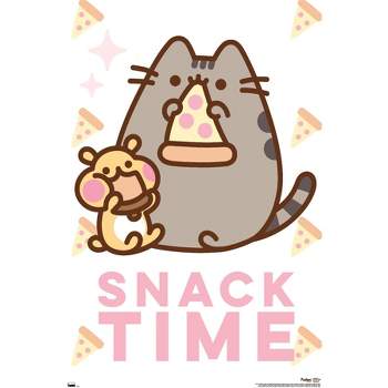 Munching Meowster Cat Snack Digital Art by Chibi Charms Shop - Pixels