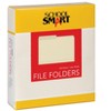 School Smart Manila File Folders, Letter Size, 1/2 Cut Tabs, Pack of 100 - 2 of 4