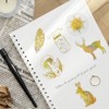 Wrapables Glittery Waterproof Transparent Holographic PET Spiritual Animals Stickers for Scrapbooking, Journaling, Water Bottles, Phones, (100pcs) - 3 of 4