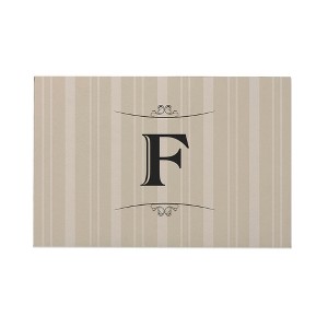 Personalization Mall Elegant Monogram Doormat, 18" x 27" - 1 of 1