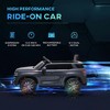 Resenkos Electric Ride-on Car,Chevrolet Tahoe Licensed Kids Ride on Car, 12V Battery Powered Kids Electric Car, Gray - 2 of 4