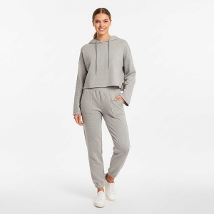 Cherie Code Women’s Hooded Long‑Sleeve Jogger Set – Pullover Hoodie & Elastic Waist Pants - 1 of 4