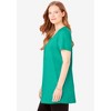 Woman Within Plus Size Perfect Short-Sleeve Scoop-Neck Henley Tunic - 4 of 4