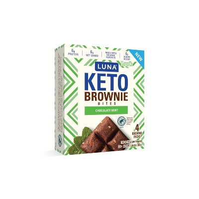 Luna Keto Brownie Bites Chocolate Mint - 4pk