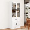 FUFU&GAGA Large Combo Storage Cabinet Glass Door Display Cabinet Combined Cabinet Organiser - 2 of 4