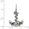 Black Bow Jewelry Sterling Silver Large 3D Antiqued Anchor and Rope Pendant, 22 x 32mm - 4 of 4