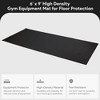 BalanceFrom Fitness 6 x 9 Feet 1/4 Inch Thick High Density Easy Maintenance Gym Equipment Mat for Floor Protection from Heavy Gym Equipments, Black - 3 of 4