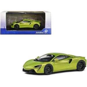 McLaren Artura Hybrid Supercar Light Green Metallic 1/43 Diecast Model Car by Solido - 1 of 3