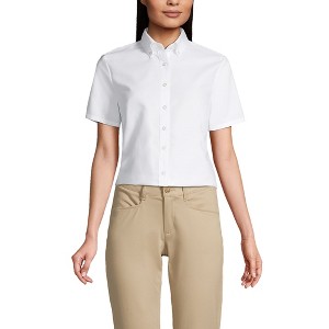 School Uniform Women's Short Sleeve Oxford Dress Shirt - 1 of 2