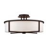 Livex Lighting Wesley 4 - Light Semi-Flush Mount in  Bronze - 4 of 4
