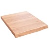 vidaXL Wall Shelf Light Brown 15.7 in.x19.7 in.x(0.8 in.-1.6 in.) Treated Solid Wood Oak - 2 of 4