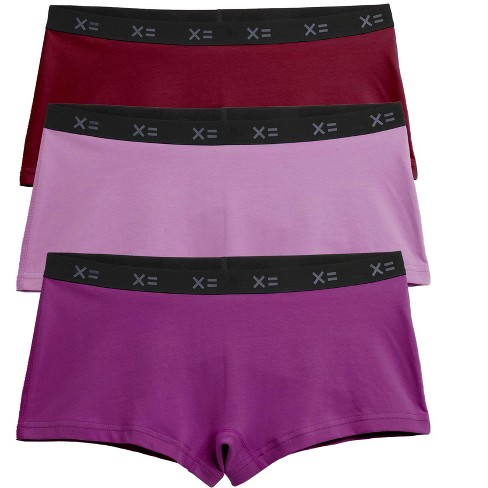 Tomboyx Lightweight 3-pack Boy Shorts Underwear, Cotton Stretch Comfort  (xs-4x) : Target