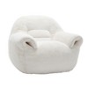Lyngins Faux Fur Bean Bag Chairs for Kids and Adults,Lazy Chairs with Back Support and Armrests for Living Room - 4 of 4
