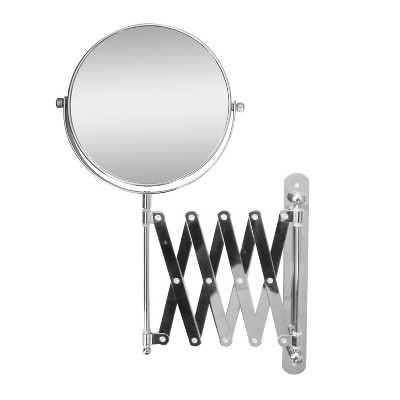 telescoping makeup mirror with light