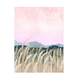 14" x 19" Grace Popp 'Wheaten Dawn I' Unframed Wall Canvas - Trademark Fine Art: Vertical Nature Scene - 1 of 4