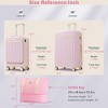 YONWAY Front Opening Luggage Set 3 Piece, Hardshell Expandable Carry On Suitcase With Spinner Wheels, Duffel Bags, TSA Lock And USB Port - 4 of 4