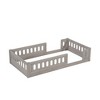 NicBex Twin Size Platform Bed 77.3"L Modern Wooden Bed Frame with Full Length Guardrail and Small Opening for Bedroom, No Box Spring Required - 3 of 4