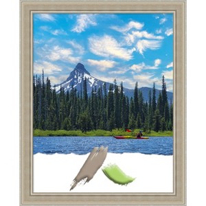 Amanti Art Mezzo Silver Wood Picture Frame - 1 of 4