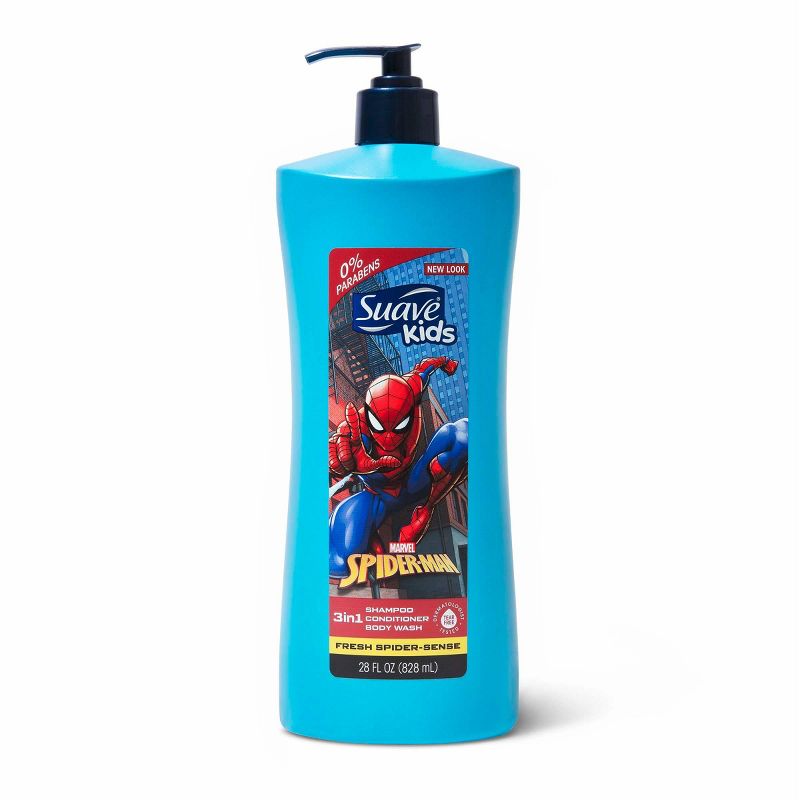 Suave Kids&#39; Spider-Man 3-in-1 Pump Shampoo + Conditioner + Body Wash - Fresh Spider-Sense - 28 fl oz, 3 of 7