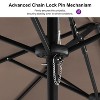 PURPLE LEAF 13ft Patio Market Umbrella and Base Double-Sided Rectangle Outdoor Table Sun Umbrellas with Crank - 2 of 4