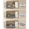 Feandrea Cat Litter Box Enclosure, Litter Box Furniture Hidden, Indoor Cat House, End Table, 27.6 x 19.7 x 19.7 Inches - 2 of 4