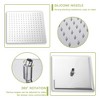 PAGED Modern Dual Shower Head, Ceiling Mount Square Shower System with Rough-in Valve for Bathroom, Restroom - 3 of 4