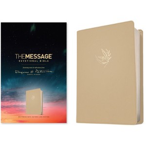 The Message Devotional Bible (Leather-Look, Driftwood Dove) - by  Eugene H Peterson (Leather Bound) - 1 of 1