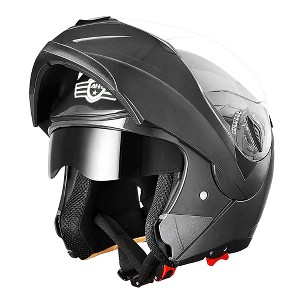 AHR Modular Full Face Motorcycle Helmet Flip up Dual Visor Motocross DOT S/M/L/XL/XXL - 1 of 4