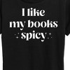 Women's - Instant Message - I Like My Books Spicy Short Sleeve Graphic T-Shirt - 2 of 4
