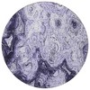 Purple And Lavender Abstract Washable Indoor Outdoor Area Rug - 4 of 4