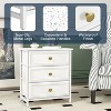 CIPACHO 2-Piece 3-Drawer Nightstand Set 20 Tall White for Living Room - 2 of 4