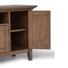 72" Solid Wood Transitional TV Media Stand with Two Drawers, Two Framed Doors and Adjustable Shelves for Living Room and Bedroom - 2 of 4