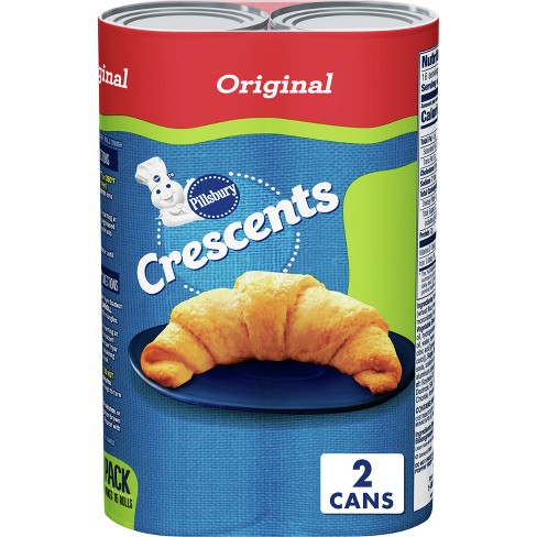 Pillsbury Crescent Rolls, Butter Flake Refrigerated Canned Pastry Dough, 8  Rolls,8 oz 