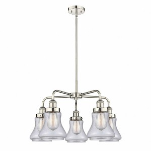 Bellmont - 5 Light Stem Hung Chandelier In Art Deco Style-15.25 Inches Tall and 24 Inches Wide - 1 of 1