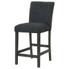 Coaster Home Furnishings Alba Boucle Upholstered Counter Height Dining Chair Black and Charcoal Grey (Set of 2) - 3 of 4