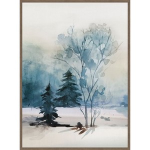 Amanti Art Dusty Blue II by Isabelle Z Canvas Wall Art Print Framed - 1 of 4