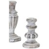 Farmhouse White-Wash Candle Holder Set of 4 – 7.5" Tall Assorted by Melrose - 3 of 3