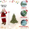 4FT Realistic Pre-Lit Artificial Christmas Tree, Faux Xmas Tree with 150 UL-Certified LED Lights, 673 PE+PVC Branch Tips, Hinged Structure - Koiai - 4 of 4
