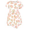 Hudson Baby Infant and Toddler Girls Cotton Dresses, Sweet Peach - 3 of 4