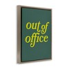 Stupell Industries Minimal Out Of Office Black Framed Floater Canvas Wall Art - 3 of 4